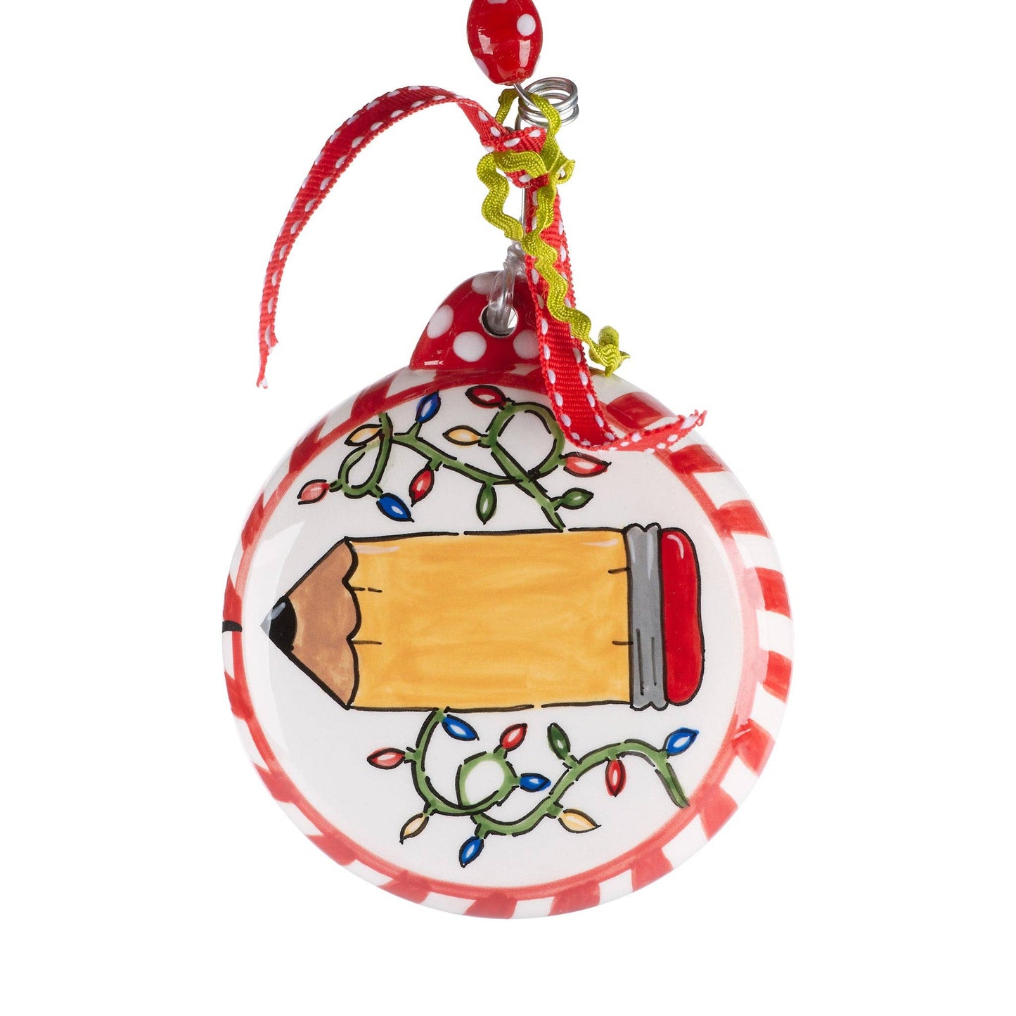 Teacher Pencil Puff Ornament