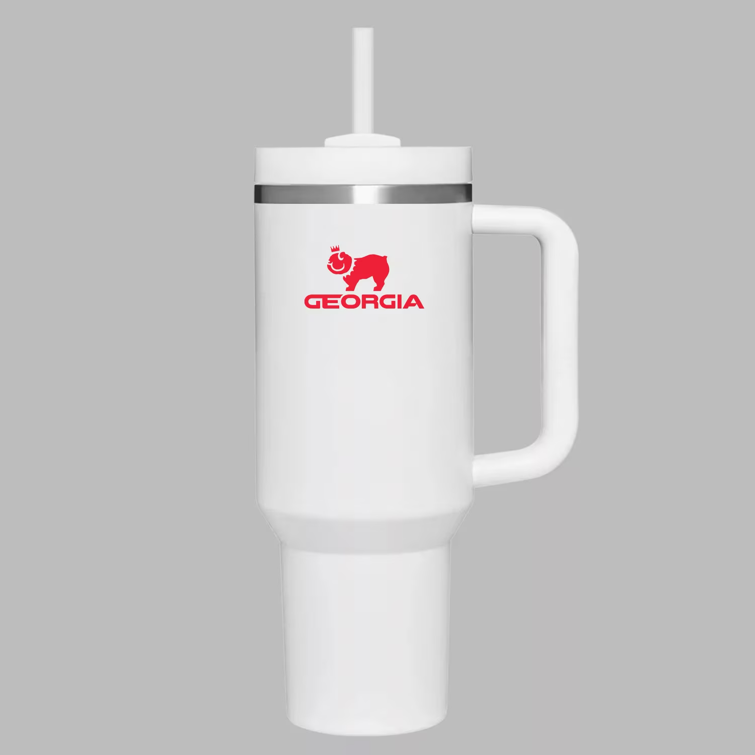 40 oz. Tumbler with Straw and Handle, Grey – Hanover College Campus Store
