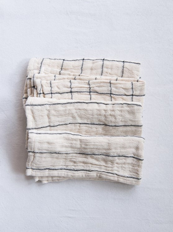 Woven Cotton Napkins | set/4 Towels