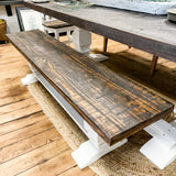 Pedestal Bench | White