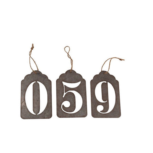 Galvanized Hanging Number