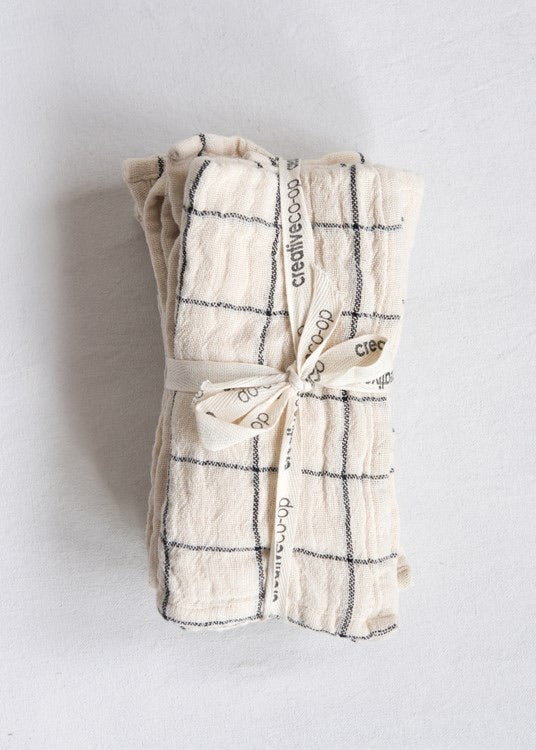 Woven Cotton Napkins | set/4 Towels