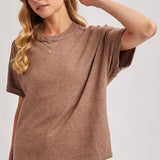 Crew Neck Knit T-shirt
