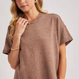 Crew Neck Knit T-shirt