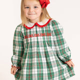 Green Holiday Plaid Dress