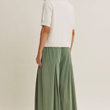 Weekend Coffee Cotton Knit Cardigan in Minimal Silhouette: Ivory