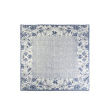 Floral Border Speckled Panel Square Scarf: Multiple Colors