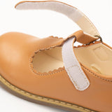 T-Strap Mary Jane Hard Sole Shoes: Hazlenut