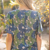 Ribbon Tie Summer Floral Printed Top