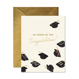 Flying Hats Graduation Greeting Card