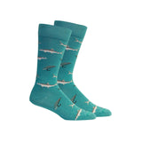 Trunk Bay (Bone Fish) Socks: Teal