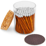 2" Matches in Cork Top Jar: Multiple Colors