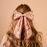 Fancy Frills Hair Bow | Everbloom Dusty Rose