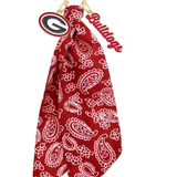 Georgia Bulldogs Logo Bandana Bag Charm