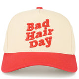 Bad Hair Day Two Tone Trucker Hat: Black