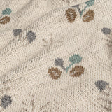 Avery Organic Cotton Knitted Baby Blanket (Poppy)