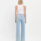 Alexa High Rise Full Length Wide Leg Jeans