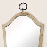 Allie Mirror with Blonde Wood Frame