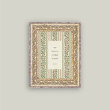 A Child is Born Framed Antique Art