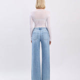Kris Super High Rise Baggy Wide Leg Jeans
