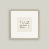 It Isn't | Framed Antique Art