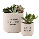 Ceramic Planting Pots - Set of 2: Material