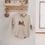 "Hi" Unisex Embroidered Jumpsuit