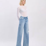 Kris Super High Rise Baggy Wide Leg Jeans