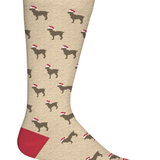 Howlidays (Boykin) Socks: Oatmeal Heather