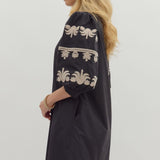 Lucy Embroidered Sleeve Dress