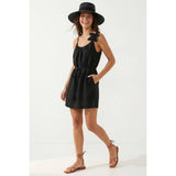 Flower Petal Linen Mini Dress: Multiple Colors
