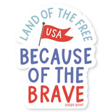 Land of the Free Decal Sticker