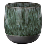 Stoneware Stemless Mug Green Christmas