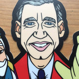 Fred Rogers Sticker | Puppets | Waterproof Vinyl Decal