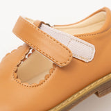 T-Strap Mary Jane Hard Sole Shoes: Hazlenut
