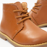 Cinnamon Scallop Trim Boot