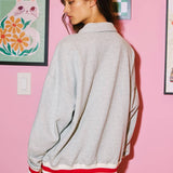 Georgia Stripe Elastic Banded Sweatshirt