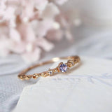 Dainty Gold Star Eternity Stacking Band Ring
