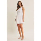 Celebration Ready Crinkled Fit and Flare Mini Dress