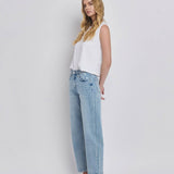 Sauve High Rise Barrel Leg Jeans