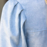 Floral Embroidery Detailed Textured Shift Dress | Slate Blue