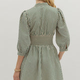 Darcey Green Striped Dress