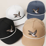 Flying Mallard Embroidered Rope Strap Trucker Hat | Blue