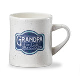 Grandpa Like Dad Only Cooler Blue Earthenware Mug