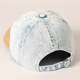 Embroidered US Flag Two Tone Baseball Cap