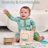 Bamboo Baby Convertible Zipper Pajama Golf A Round: Newborn