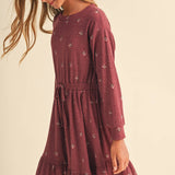 Tween Kids Girls Knit Long Sleeve Dress