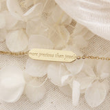 Proverbs 31 Bracelet: Yellow Gold