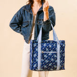 Quilted Tote Bag | Endless Daydream Navy