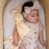 Organic Cotton Bunny Lovey | Lemonade Yellow
